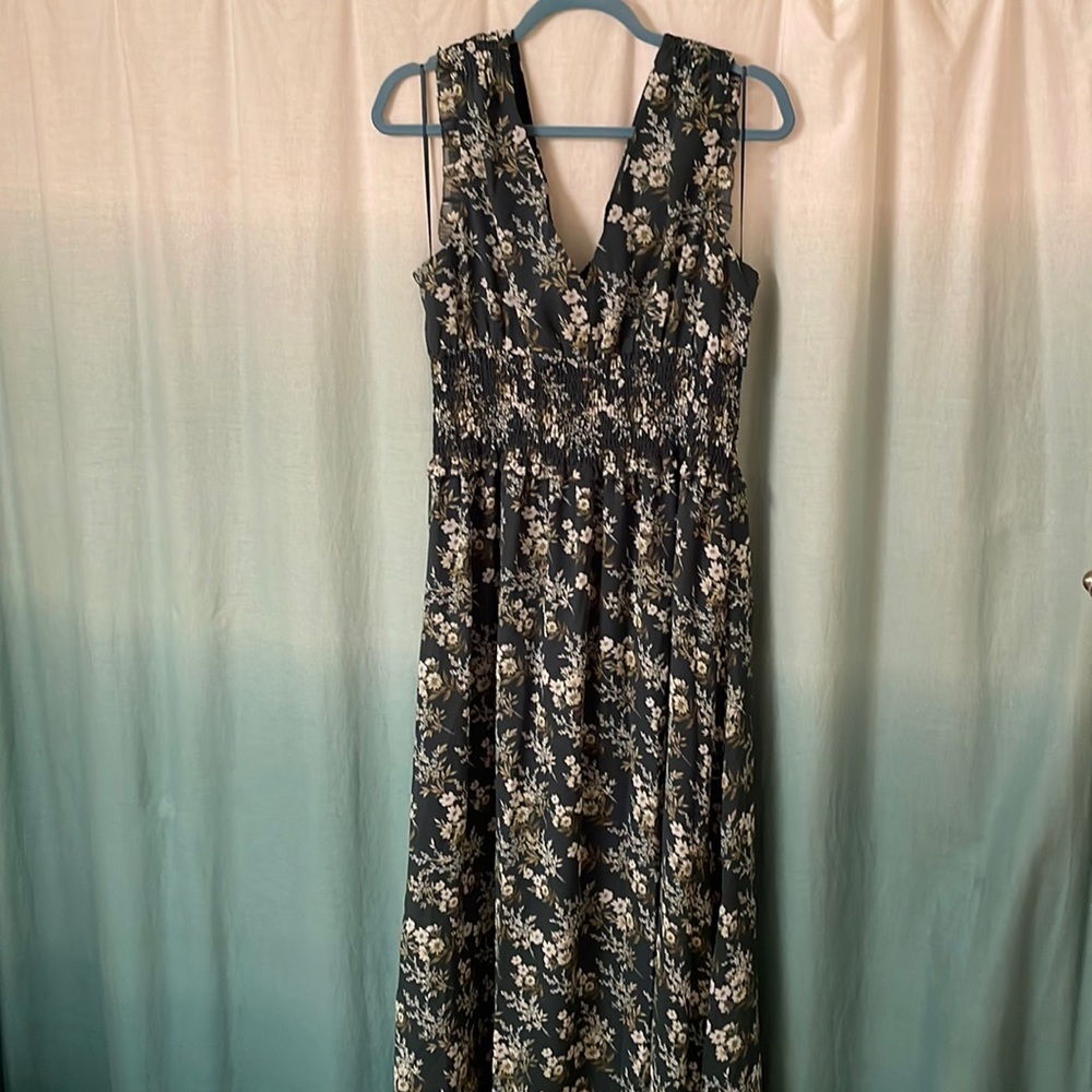 Banana Republic Dress - Green Floral Size 12